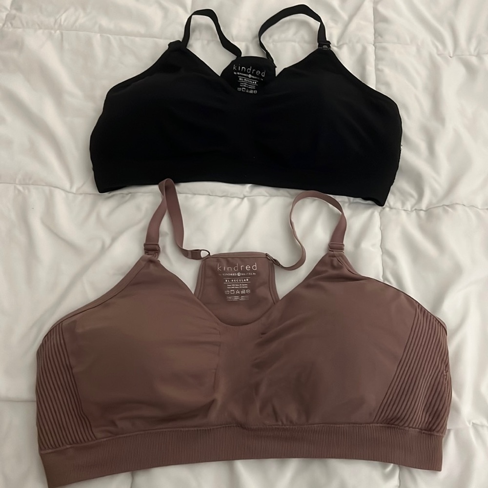 kindred by Kindred Bravely Women’s Sports Pumping & Nursing Bras (two) XL reg